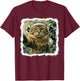 Funny Cat Selfie Gym Workout Weightlifting Cat Animal Themed T-Shirt - T-Shirt | Maroon