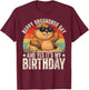 Happy Groundhog Day Birthday Cool Groundhog with Sunglasses T-Shirt - T-Shirt | Maroon