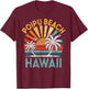 Poipu Beach Hawaii Family Vacation Vintage Sunset T-Shirt - T-Shirt | Maroon