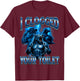 I Clogged Your Toilet Funny Alpha Wolf Meme Stupid Brainrot T-Shirt - T-Shirt | Maroon