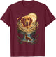 Golden Retriever Howling to The Moon Funny Dog Vintage 90s T-Shirt - T-Shirt | Maroon