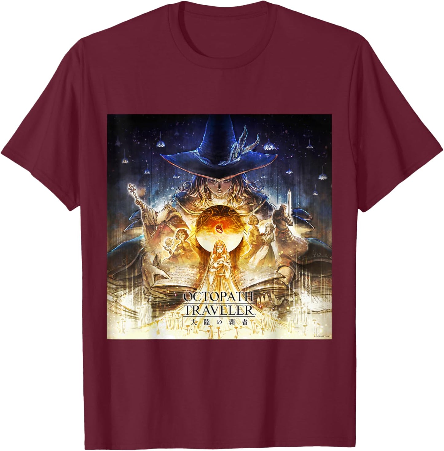 OCTOPATH Traveler: COTC - THE UNCHOSEN ONE T-Shirt - T-Shirt | Maroon