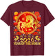 Happy Chinese New Year 2026 Zodiac Chinese Year of The Horse T-Shirt - T-Shirt | Maroon