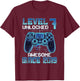 Level 7 Unlocked 7th Birthday Gifts Boys Video Gamer Gaming T-Shirt - T-Shirt | Maroon