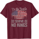 No Kings Day Shirt Vintage Patriotic No Kings 2025 (On Back) T-Shirt - T-Shirt | Maroon