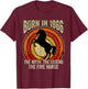 Born in 1966 The Myth The Legend The Fire Horse Retro 60th T-Shirt - T-Shirt | Maroon