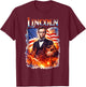 Abraham Lincoln T-Shirt - T-Shirt | Maroon