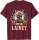 Lainey Name Personalized Idea Girl Lainey Cowgirl Birthday T-Shirt - T-Shirt | Maroon