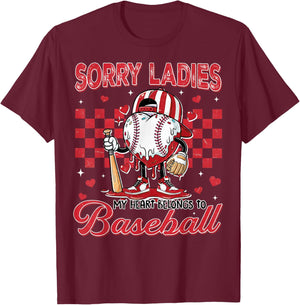Baseball Drip Icecream Apparel Youth Boy Valentine T-Shirt - T-Shirt | Maroon