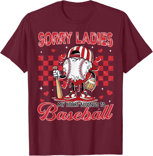 Baseball Drip Icecream Apparel Youth Boy Valentine T-Shirt - T-Shirt | Maroon