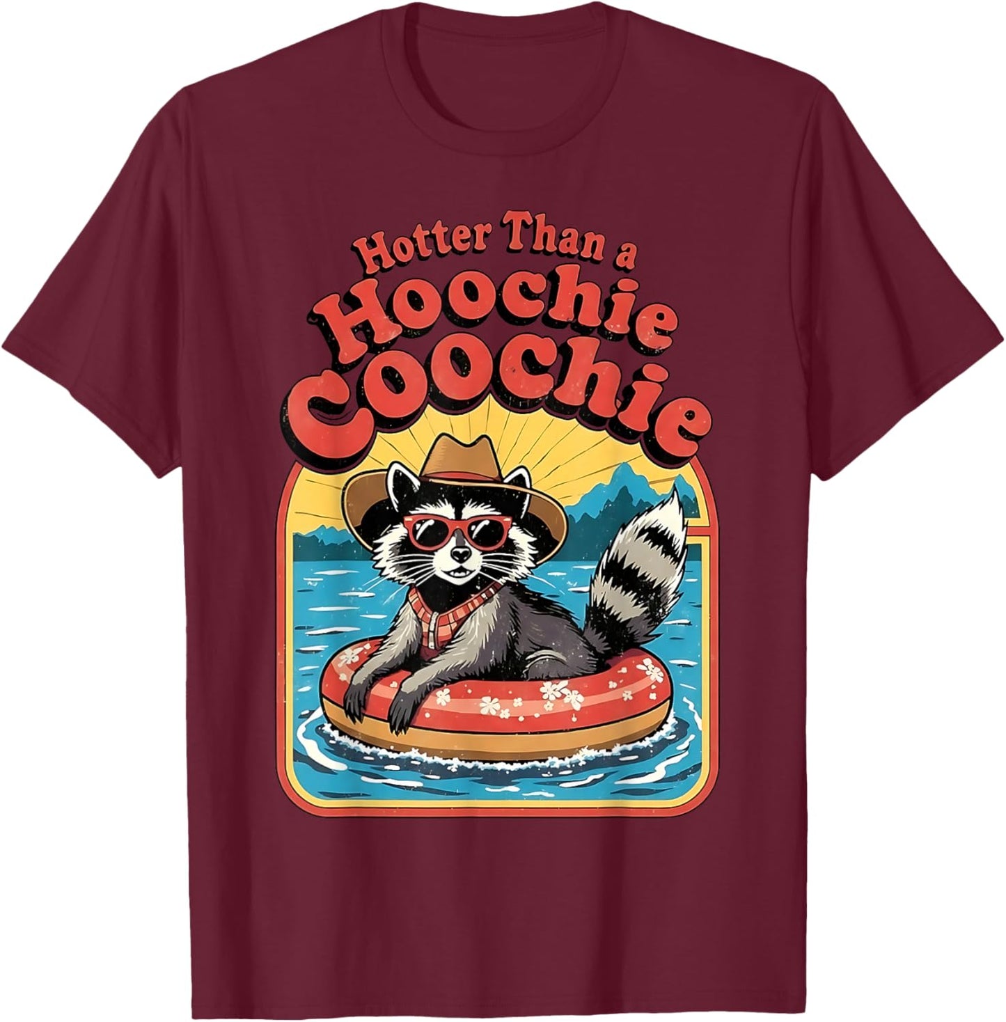 Funny Trash Panda Meme T-Shirt - T-Shirt | Maroon