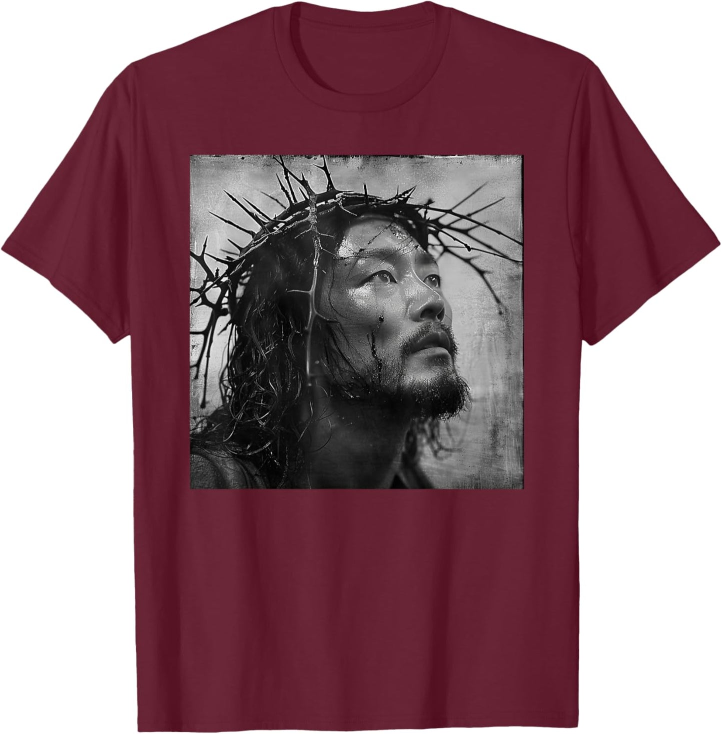Asian Jesus, Christianity, Church, Asia, Jesus T-Shirt - T-Shirt | Maroon