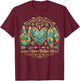 Indigenous People Native Powwows Peace Love Native Blood T-Shirt - T-Shirt | Maroon