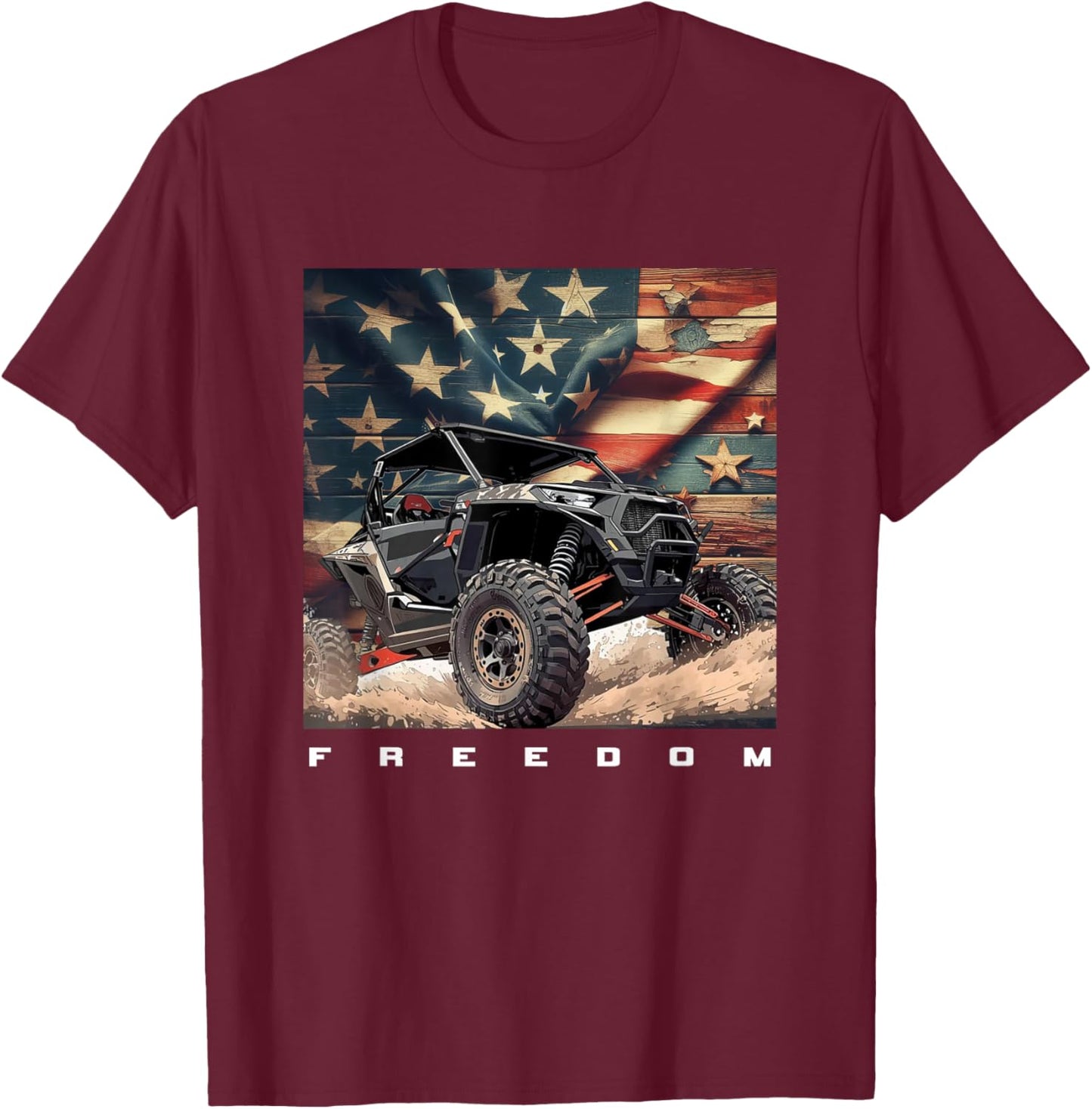 Off Road Quad ATV T-Shirt - T-Shirt | Maroon