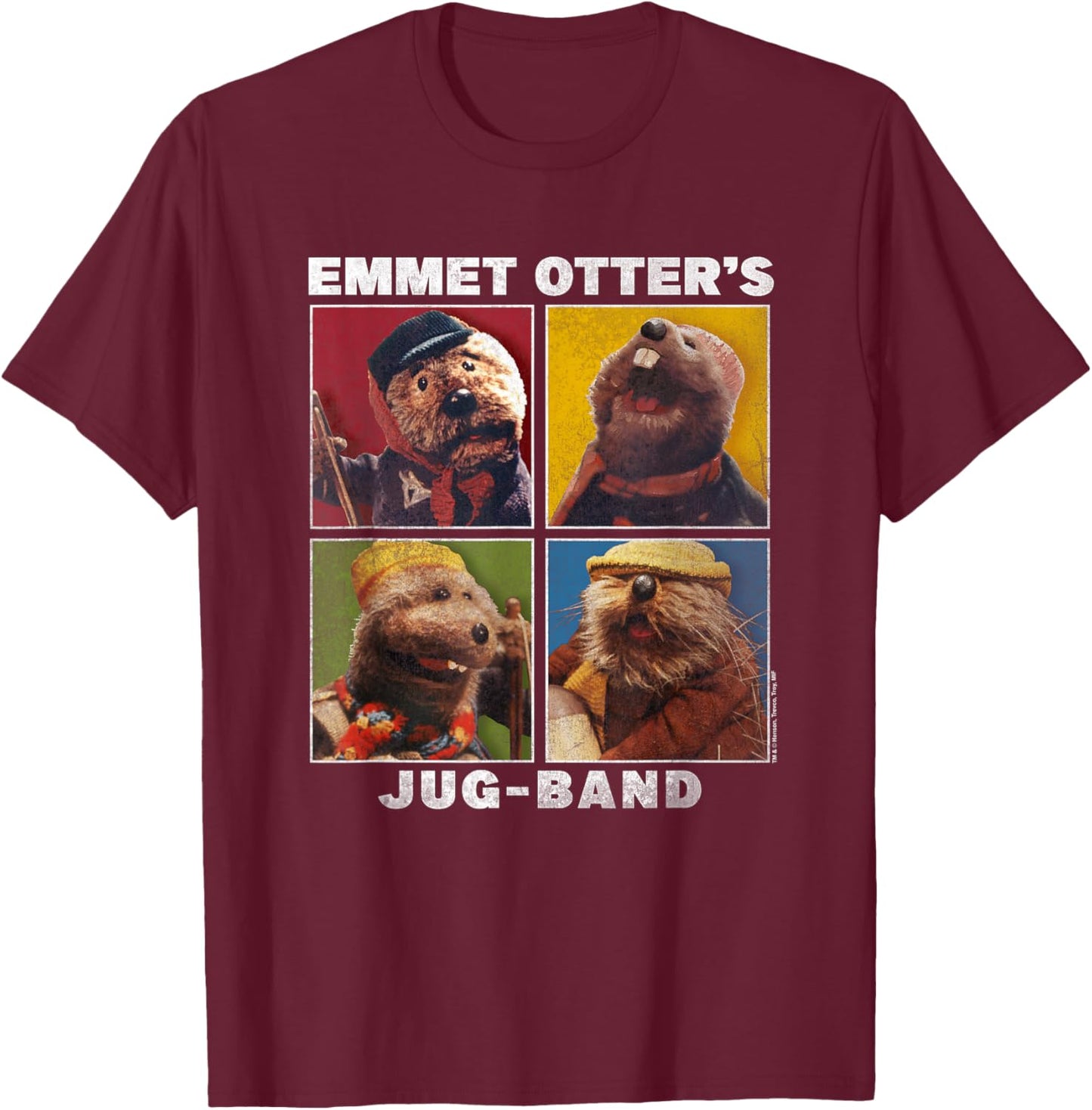 Emmet Otter Jug-Band Squared T-Shirt - T-Shirt | Maroon