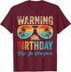 Family Cruising Sunglasses My Birthday Cruise Trip 2026 Men T-Shirt - T-Shirt | Maroon