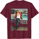 Jesse McCartney Beautiful Soul Portrait LA Michael Grecco T-Shirt - T-Shirt | Maroon
