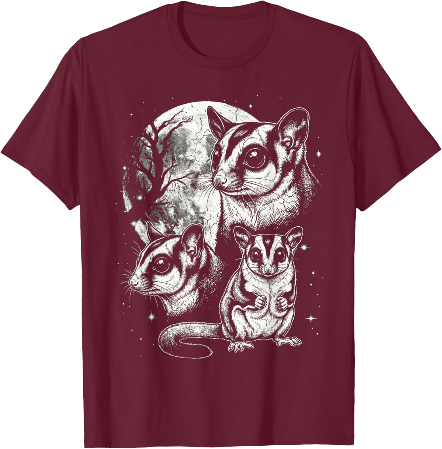 Sugar Glider 90s Style Vintage Aesthetic Y2K Sugar Glider T-Shirt - T-Shirt | Maroon