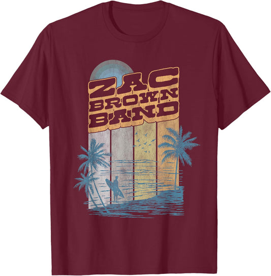 Blue Surfer T-Shirt - T-Shirt | Maroon