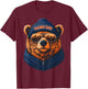 Retro Bear Gift Women Boys Girls Kids Toddlers Youth T-Shirt - T-Shirt | Maroon
