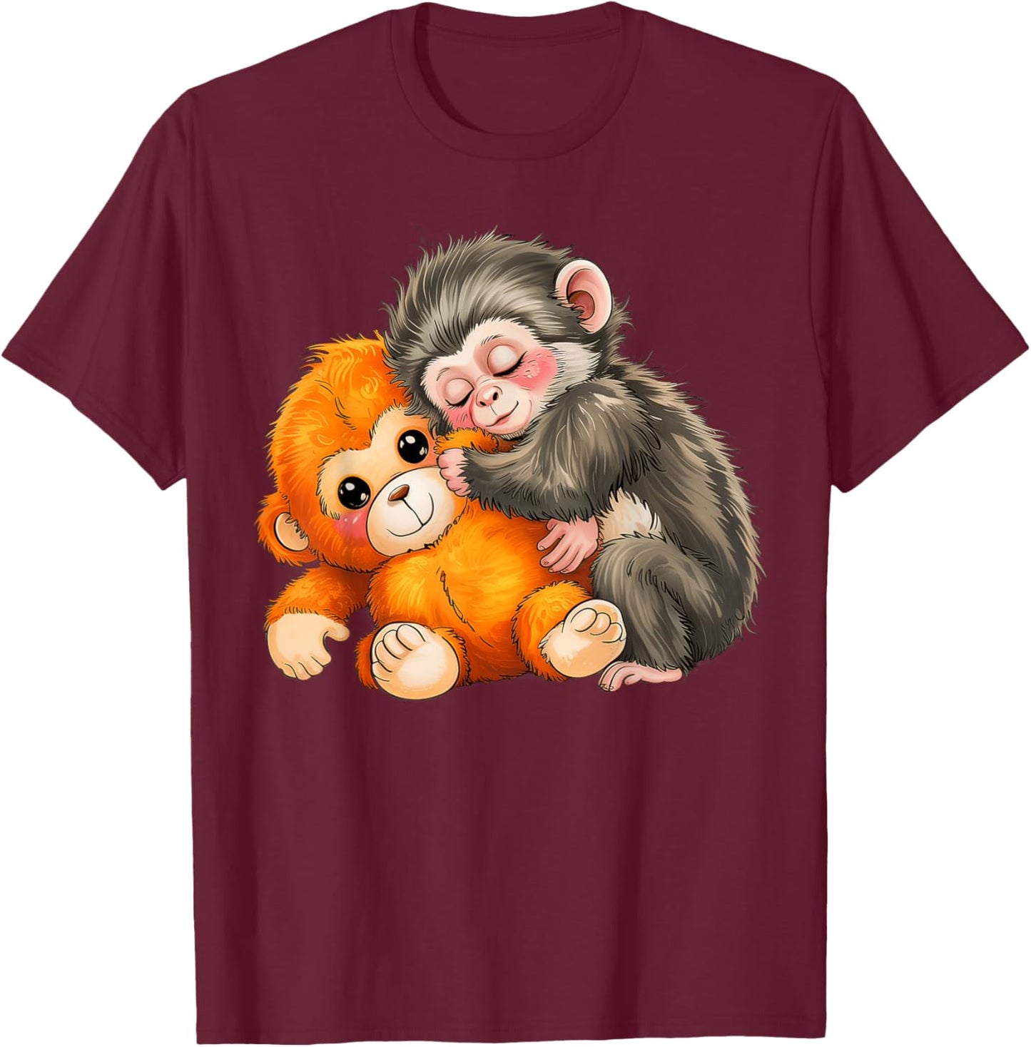 Baby Monkey Punch T-Shirt - T-Shirt | Maroon