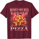 Funny Pizza Roses are Red Sarcastic Valentines Day Bootleg T-Shirt - T-Shirt | Maroon
