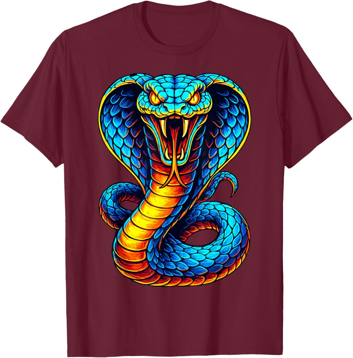 Snake Lover Cobra T-Shirt - T-Shirt | Maroon