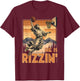 He is Rizzin Christian Religious Boys Kids Men Teens Easter T-Shirt - T-Shirt | Maroon