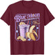 Retro 80s Diner Blue Moon Over Brooklyn Extra Banana Lover T-Shirt - T-Shirt | Maroon