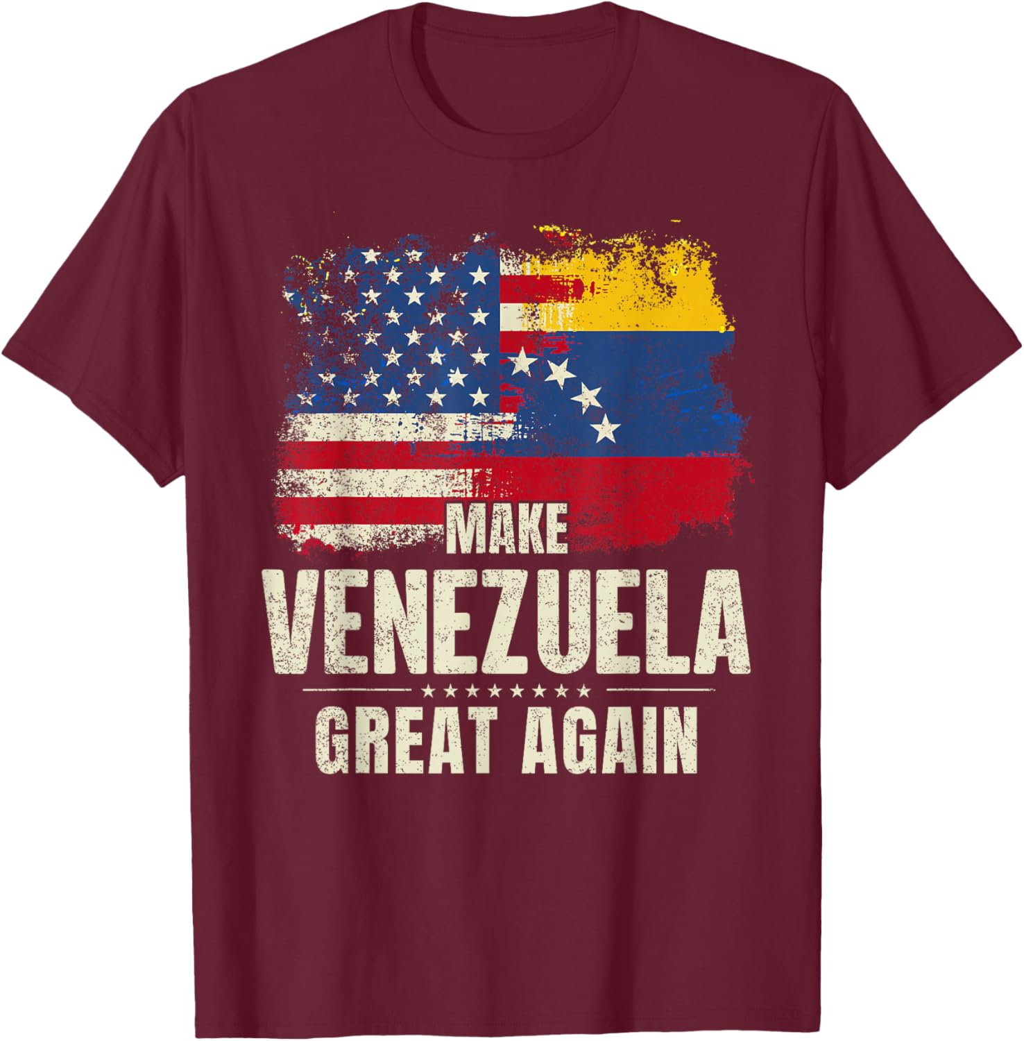 Make Venezuela Great Again T-Shirt - T-Shirt | Maroon