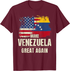 Make Venezuela Great Again T-Shirt - T-Shirt | Maroon