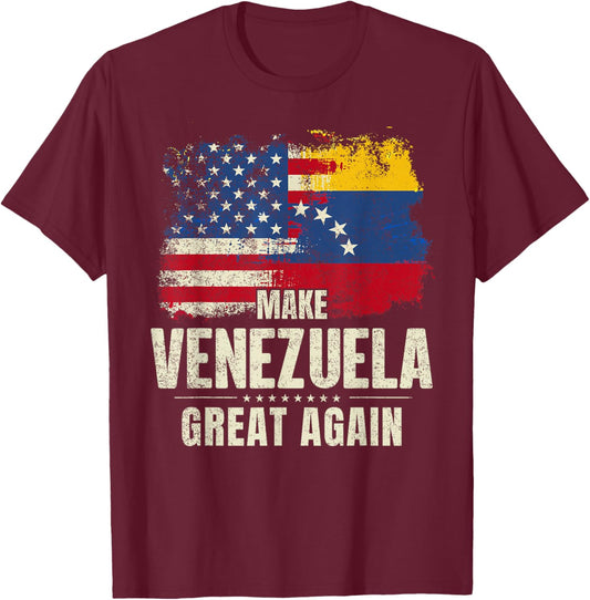 Make Venezuela Great Again T-Shirt - T-Shirt | Maroon