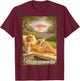 Another Radiant Day, Folks! Atomic Bomb Sunbathing Joke T-Shirt - T-Shirt | Maroon