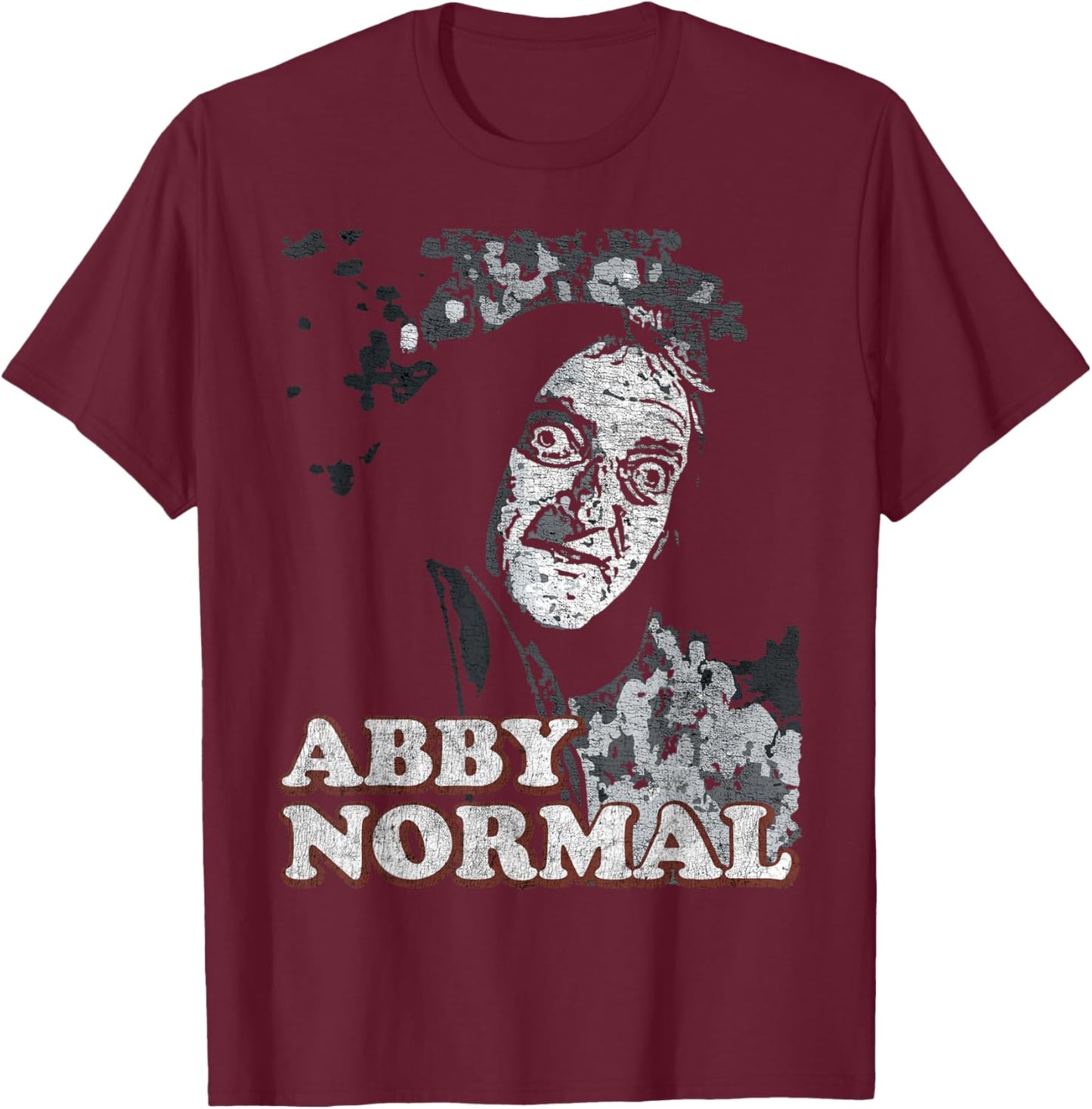 Abby Normal Brain Funny Halloween T-Shirt - T-Shirt | Maroon