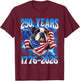 250 Year American 1776 2026 250th USA Dog Patriotic 4th July T-Shirt - T-Shirt | Maroon