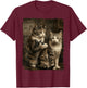 Cat Tattoo Inked Graphic T-Shirt - T-Shirt | Maroon