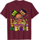 Little Miss Mardi Gras Black Girl New Orleans Fleur De Lis T-Shirt - T-Shirt | Maroon