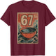 Retro Japan 67 T-Shirt - T-Shirt | Maroon