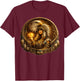 Indian Native American Woman with White Eagle Vitage Gifts T-Shirt - T-Shirt | Maroon