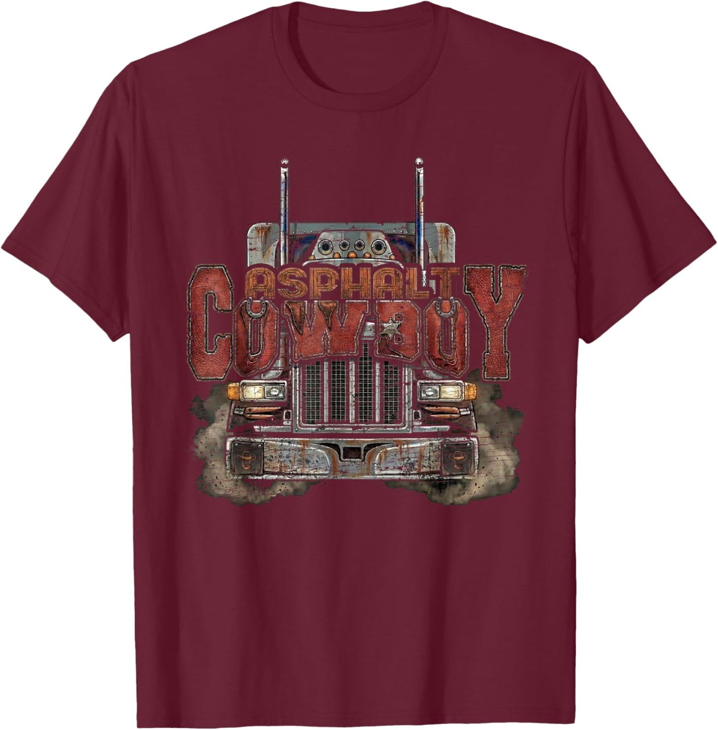 Semi Truck Driver Trucking T-Shirt - T-Shirt | Maroon