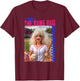 Hit The Dang Ball Baseball Mom Gameday Funny Doll Face Meme T-Shirt - T-Shirt | Maroon