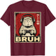 Funny Capybara Gamer Bruh Men Boys Teens Gaming T-Shirt - T-Shirt | Maroon