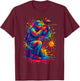 Colorful Paintball Player Sports Lover Men Women Kids T-Shirt - T-Shirt | Maroon