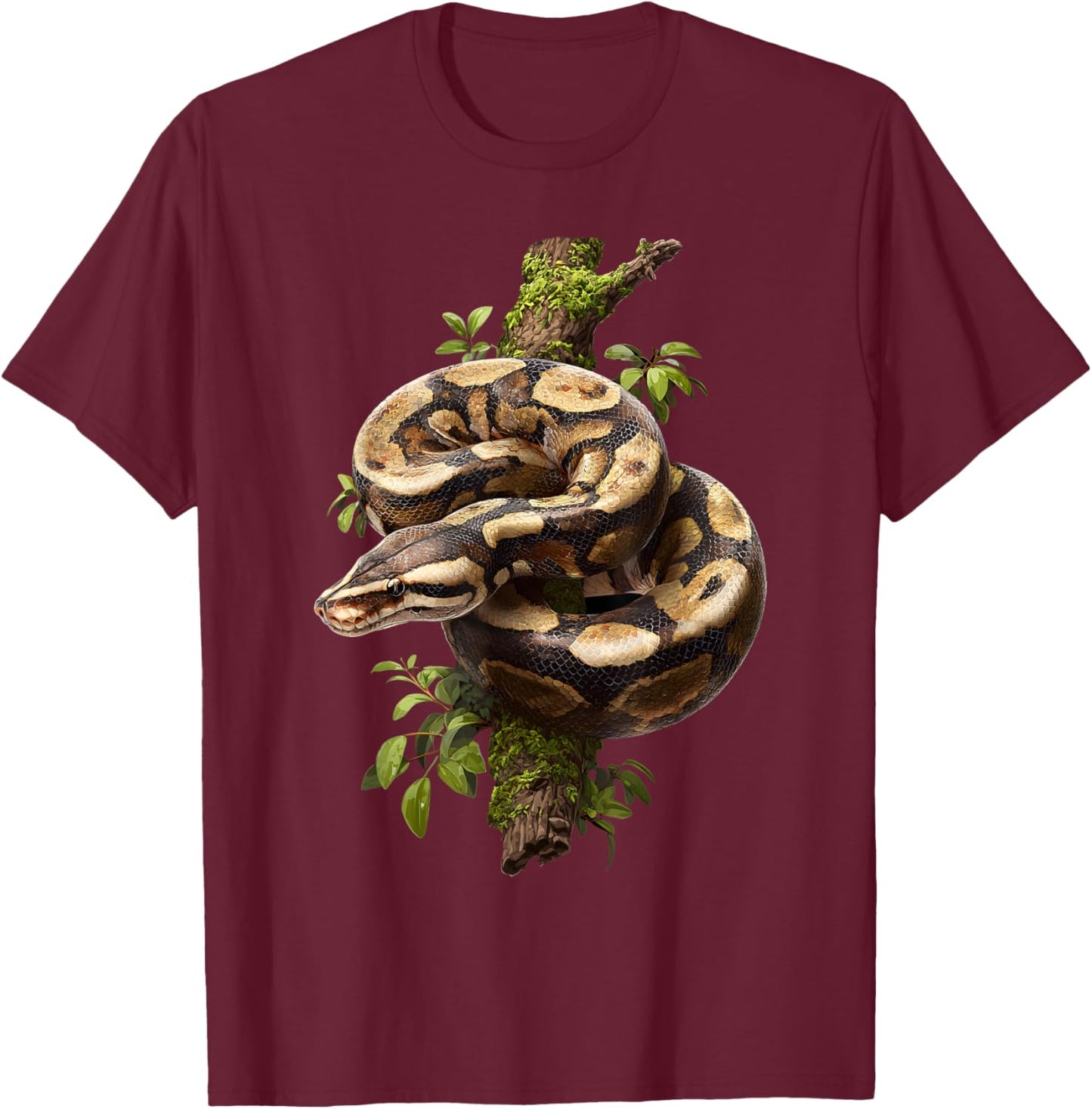 Ball Python Lover Reptile Keeper Snake Owner T-Shirt - T-Shirt | Maroon