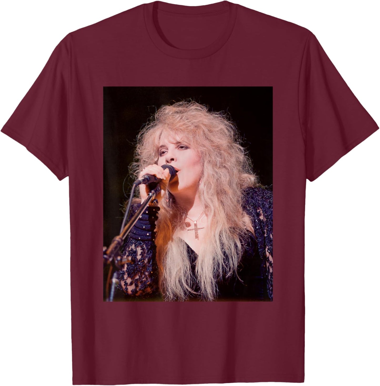 Fleetwood Mac Singer Stevie Nicks Dreams Live 1990 T-Shirt - T-Shirt | Maroon
