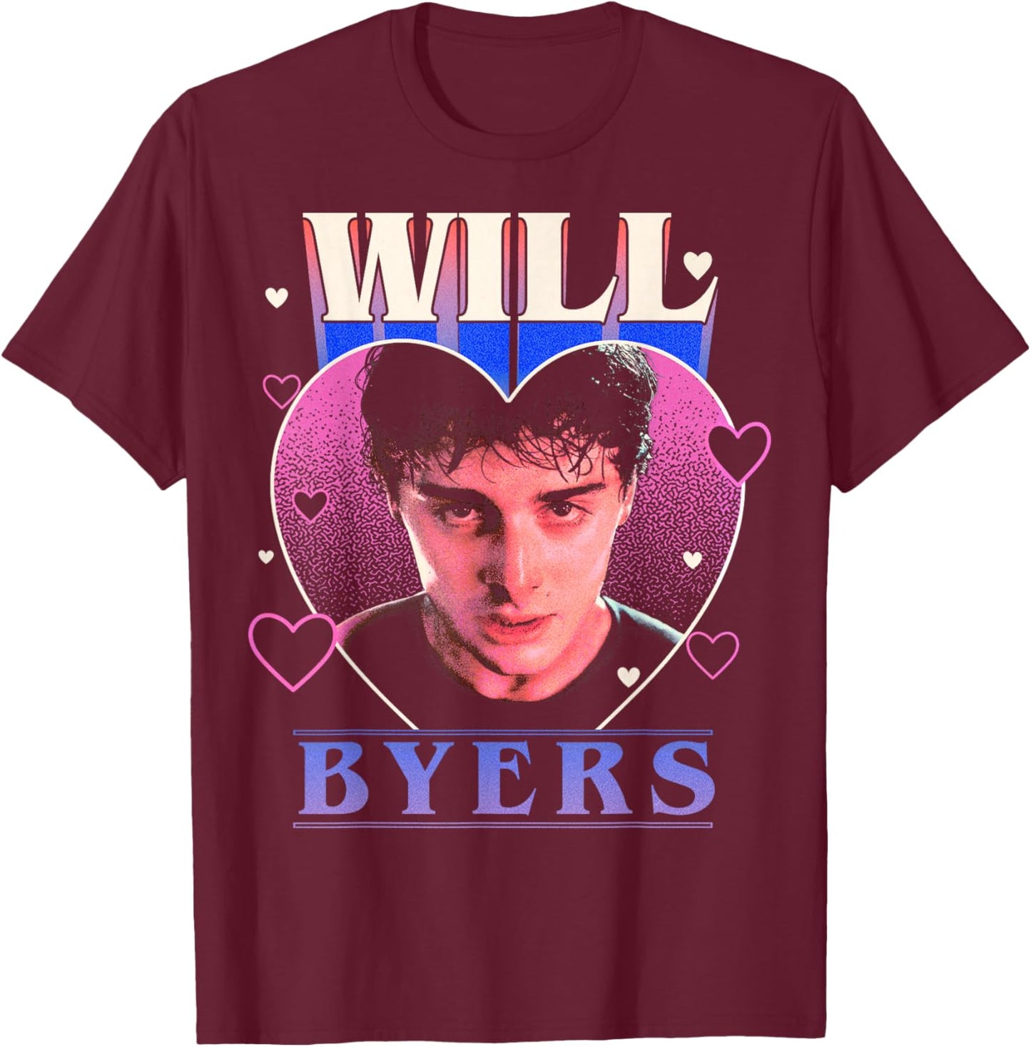 Stranger Things Valentine's Day Will Byers Will You Be Mine T-Shirt - T-Shirt | Maroon