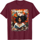 Chapter 40th Birthday Reading Book Afro Queen Women Gift T-Shirt - T-Shirt | Maroon