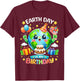 Earth Day is My Birthday Environment Party Men Women Kids T-Shirt - T-Shirt | Maroon
