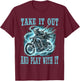Biker Motocycle Rider T-Shirt - T-Shirt | Maroon