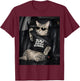 100 Days of School Cool Cat Seatbelt Funny T-Shirt - T-Shirt | Maroon